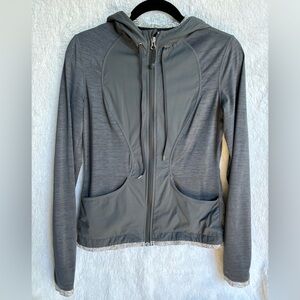 30. Lululemon Gray Hooded Jacket